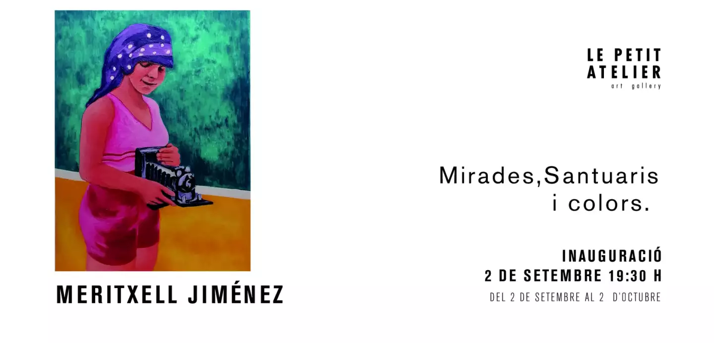 Exposició de Meritxell Jiménez, Mirades, santuaris i colors“. Le petit atelier. Lleida