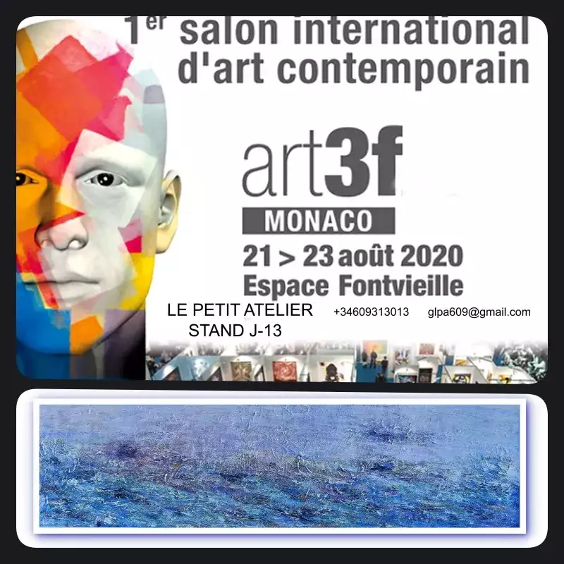 Exposició  1er Salon International d'art contemporain  art3f  Monaco