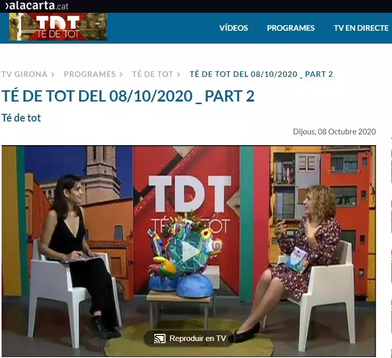 Entrevista en la ràdio en el programa “ Menudo Castillo”